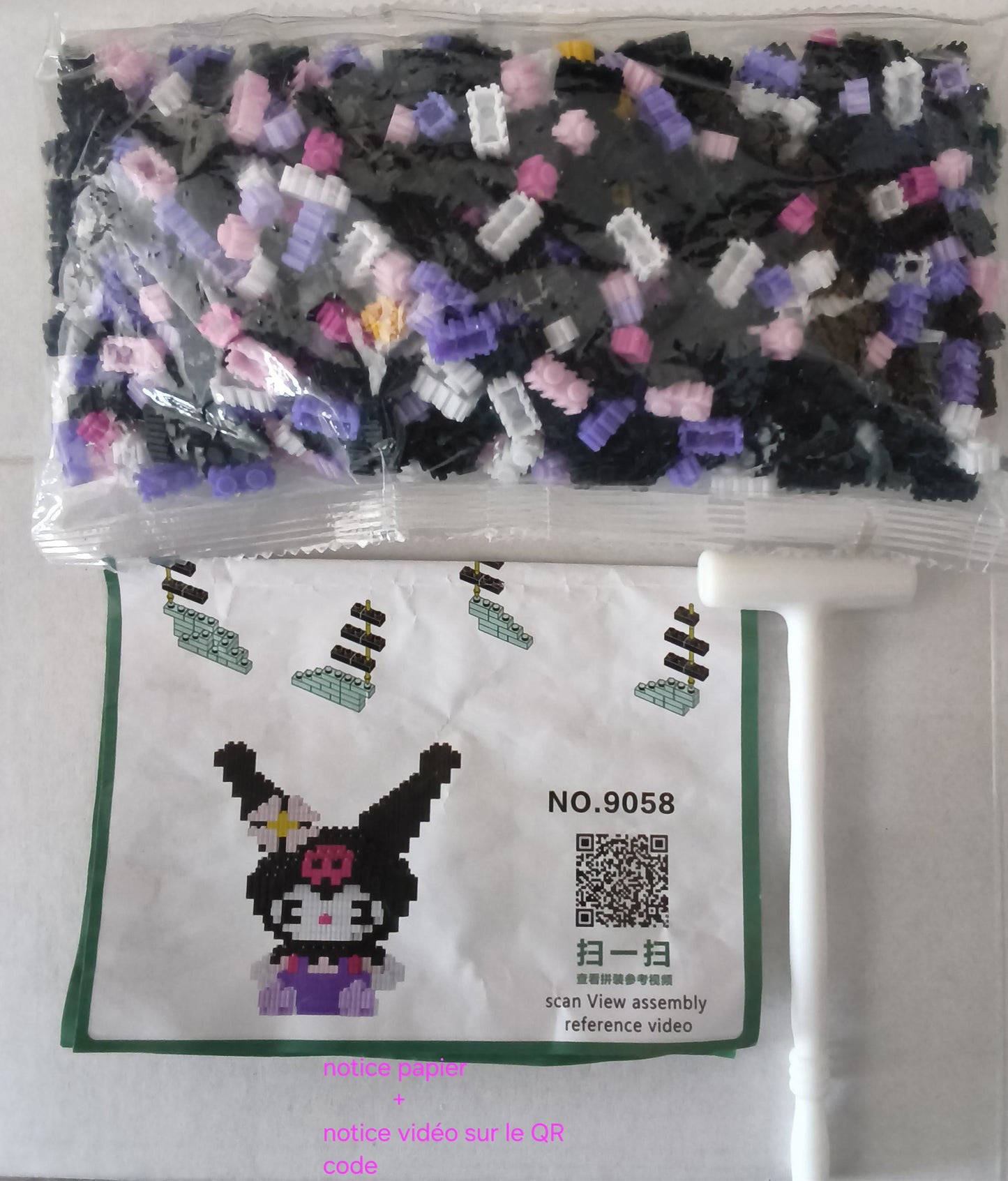 Mini bricks de construction Kuromi