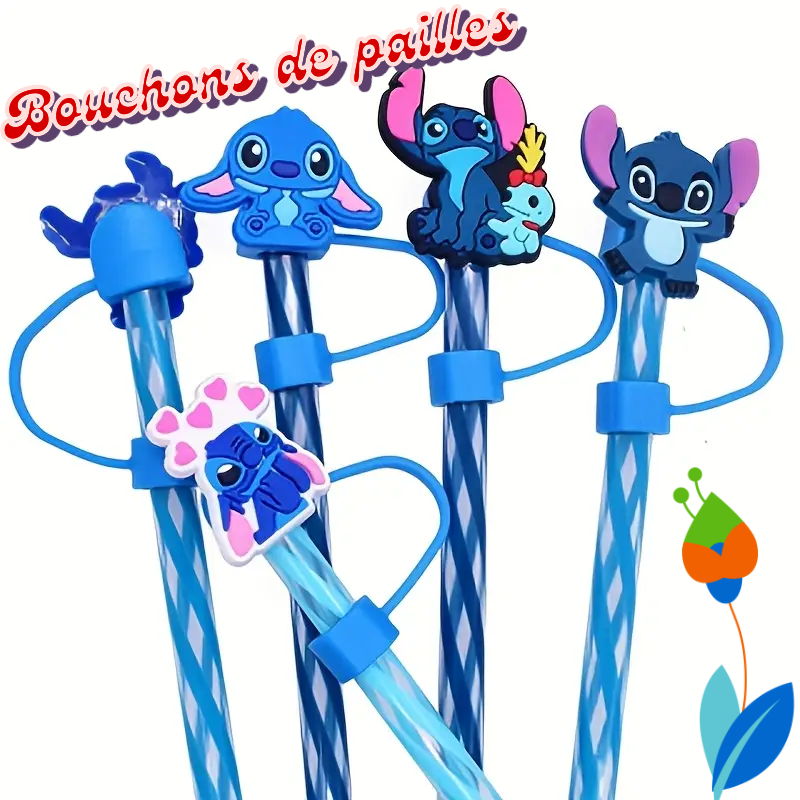 4 bouchons de paille STITCH