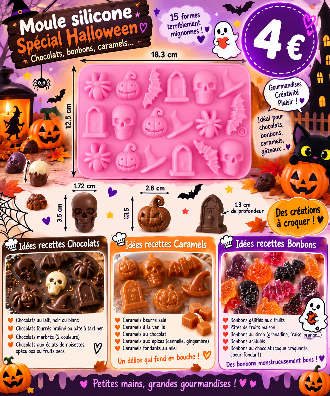 Moule silicone Halloween