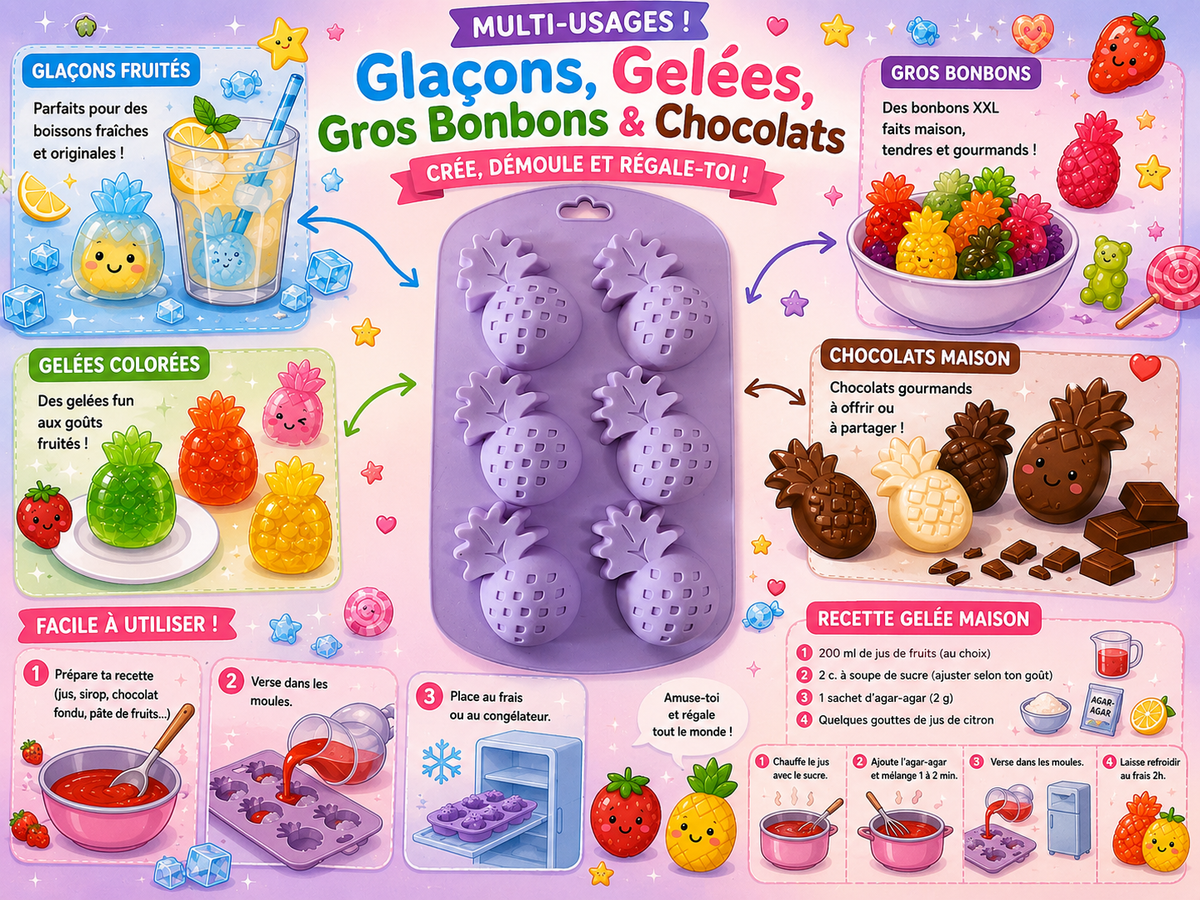 Moule silicone Ananas