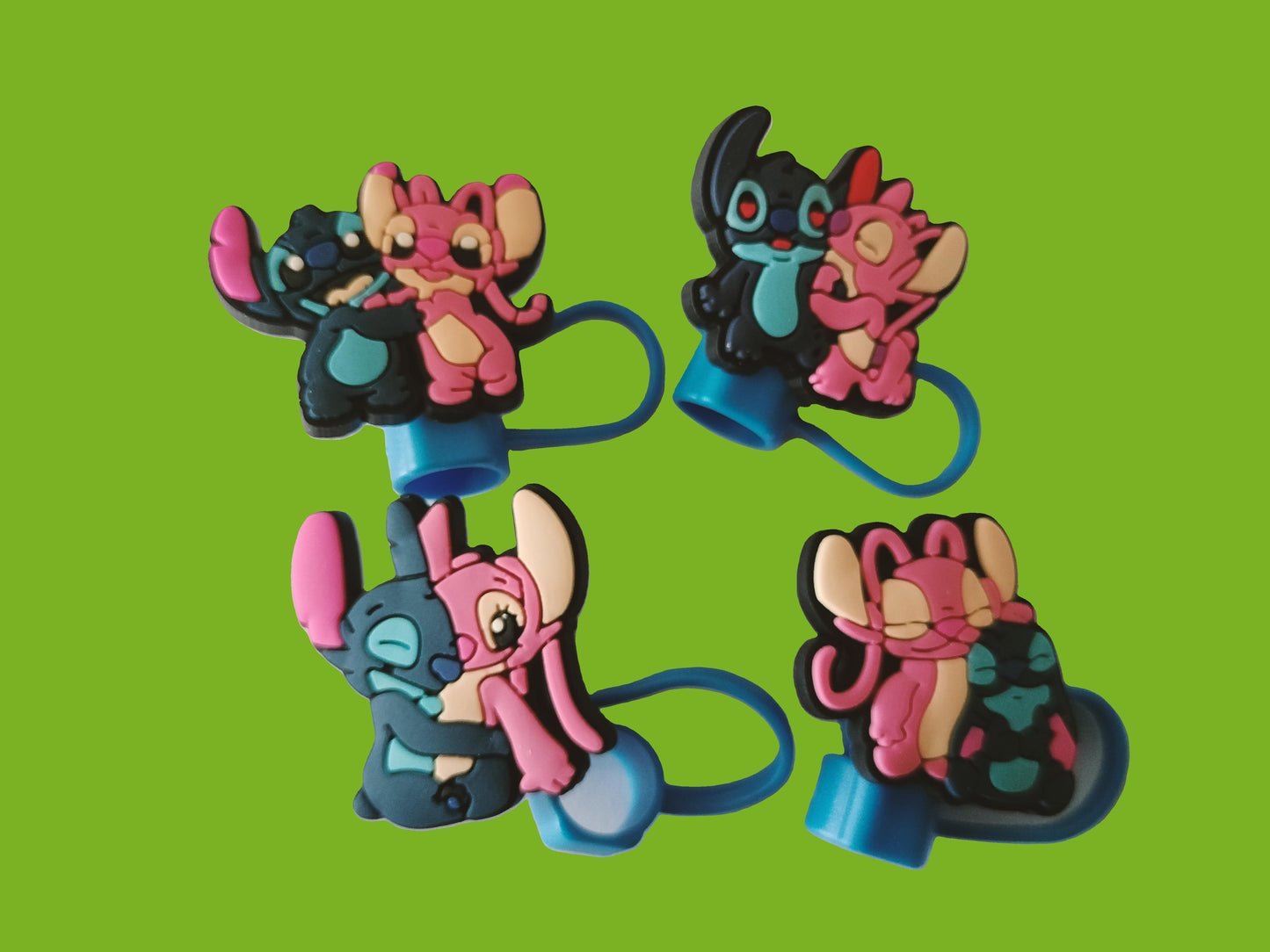4 bouchons de pailles STITCH & ANGEL