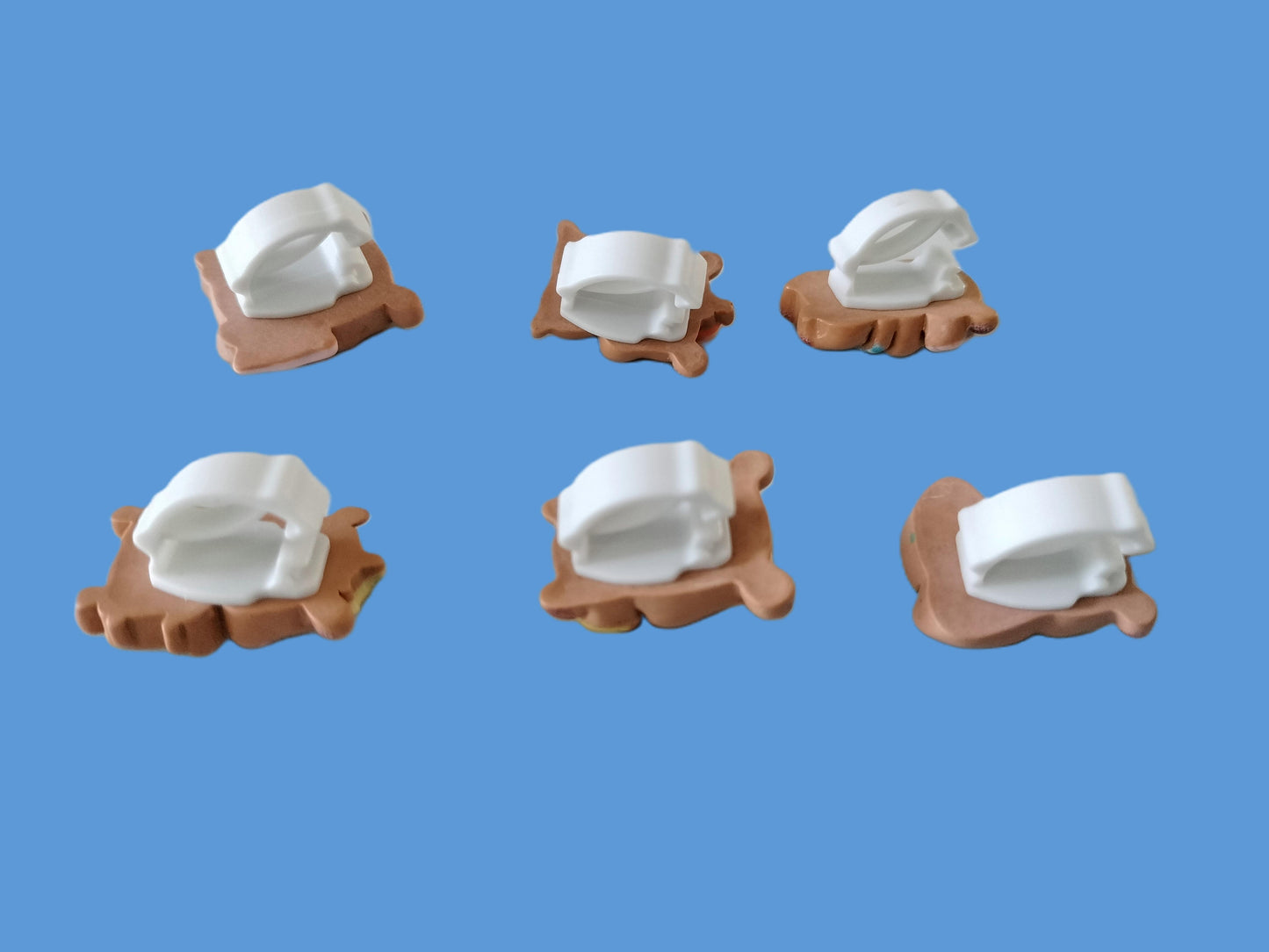 6 charms pour lacets à clipser - Capybara