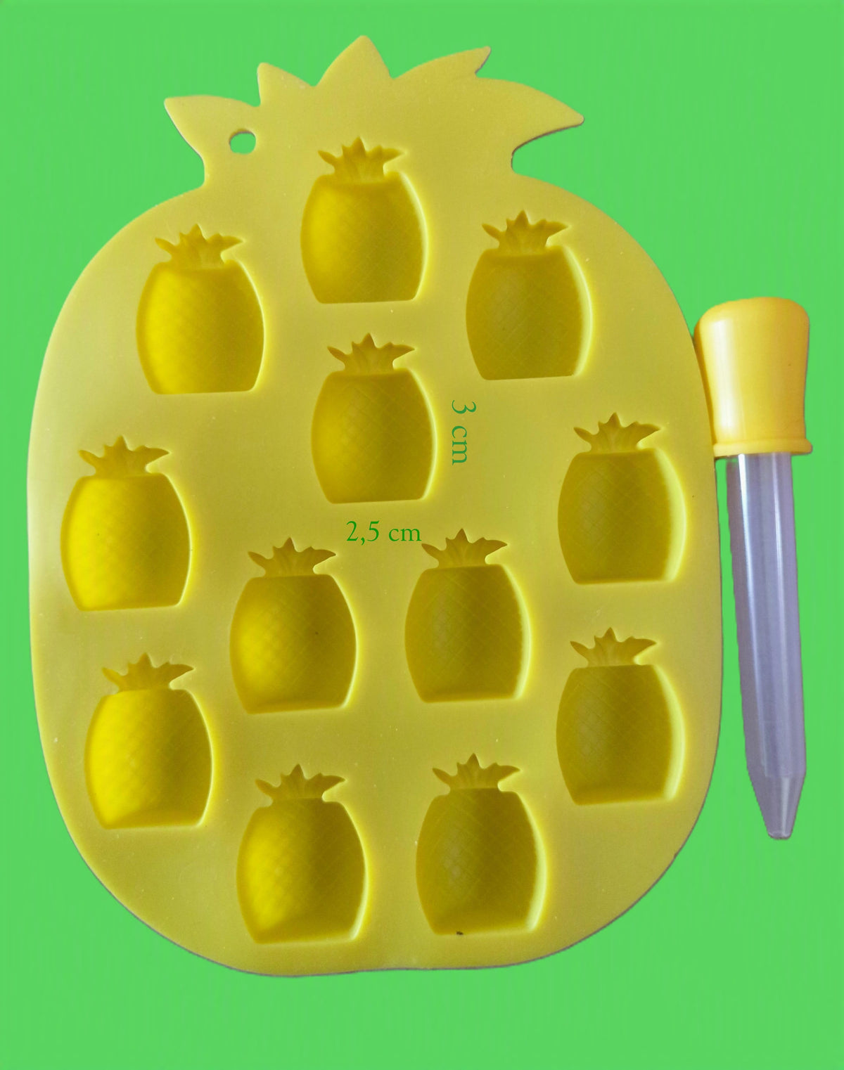 Moule silicone Ananas + 1 pipette