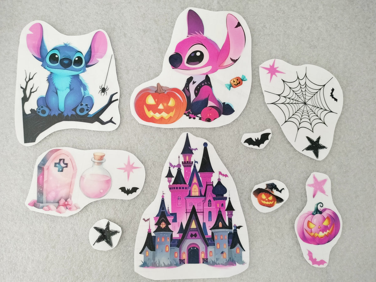 Décos vitro-statiques Stitch & Angel