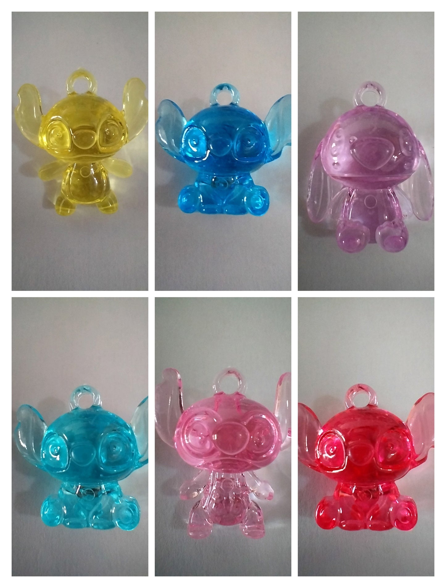 6 mini breloques Stitch