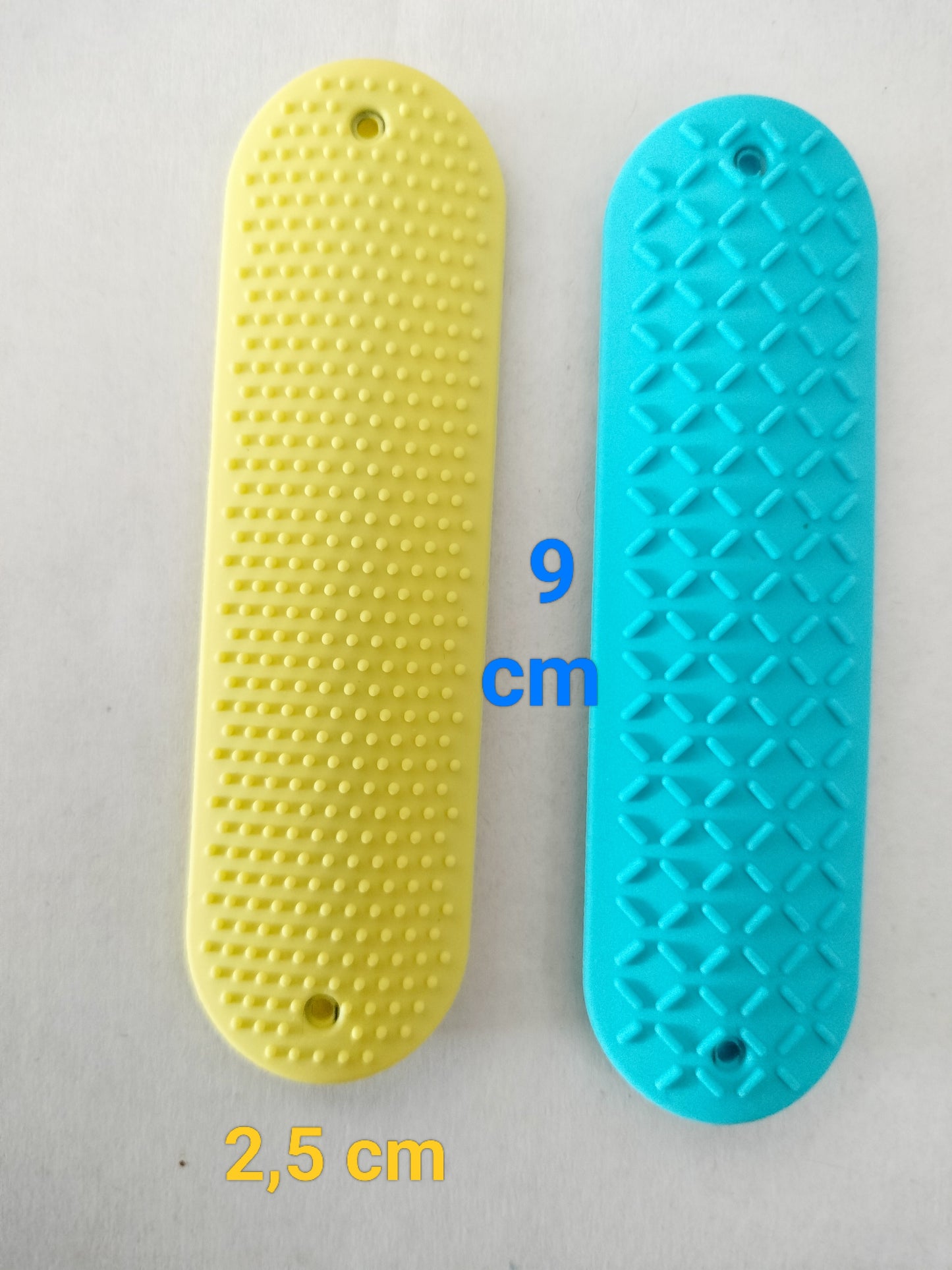 2 Pierres sensorielles texturées anti stress en silicone