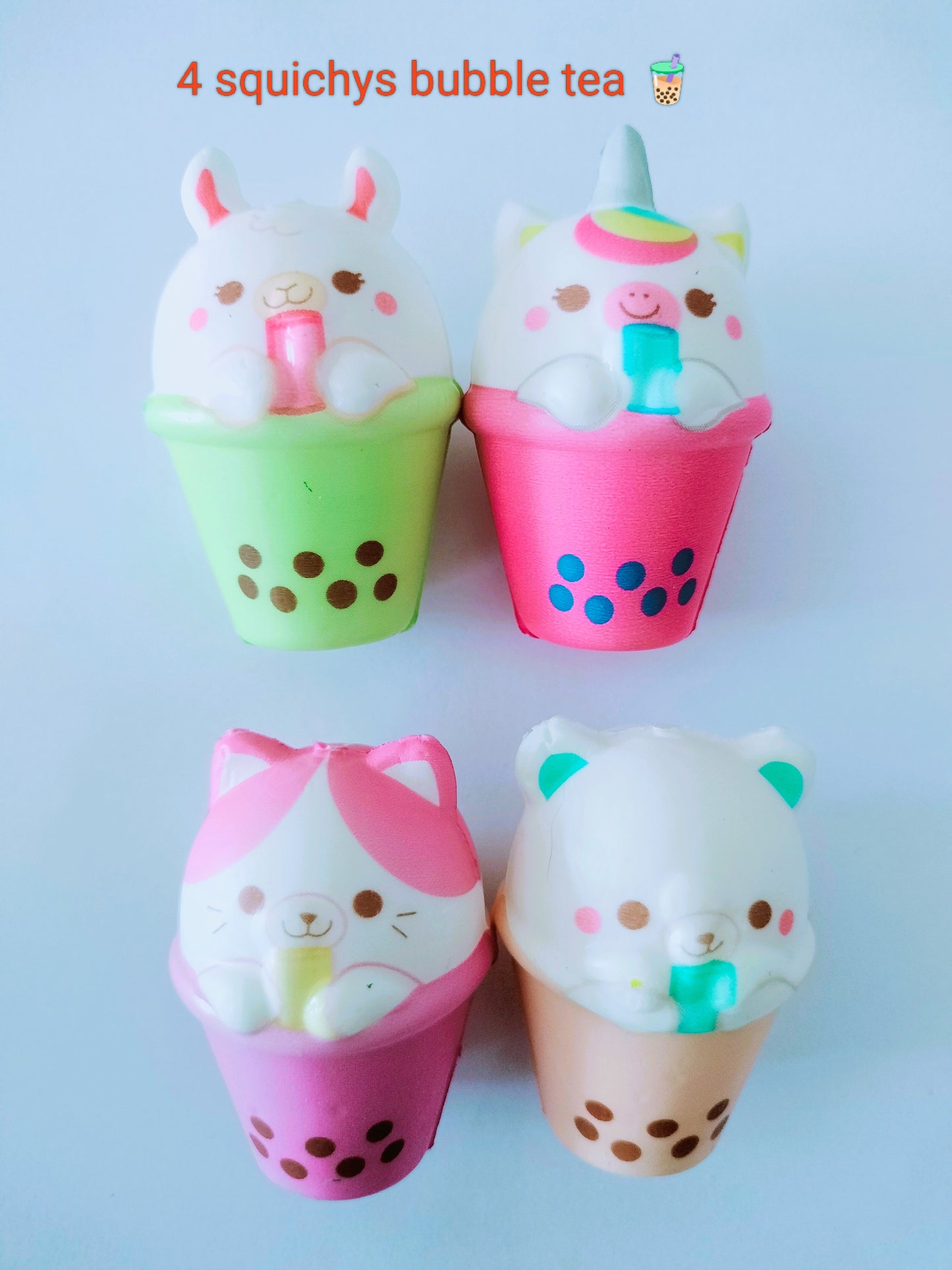 4 Squishys Bubble tea