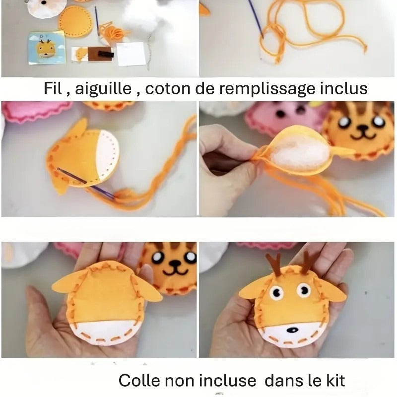P'tit kit couture Porte clés Poussin