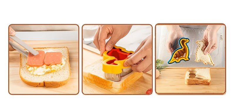 Découpeur scelleur de sandwich Dinosaures ( 2 pièces )