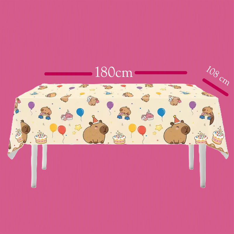 Kit anniversaire Capybara 30 pièces + 1 nappe