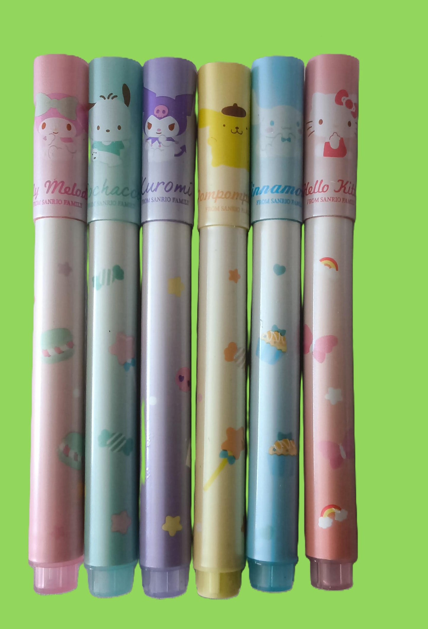 6 feutres fluos Hello Kitty and friends