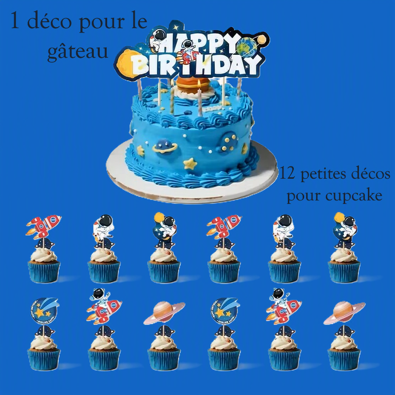 Kit anniversaire Espace ( 21 pièces )