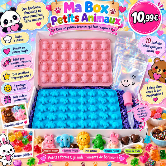 Box Petits animaux bonbons - chocolats