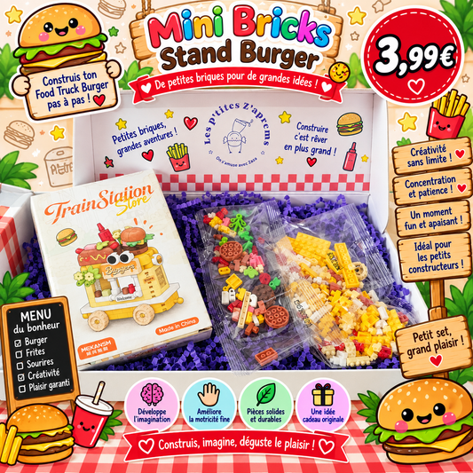 Box mini bricks Stand Burger