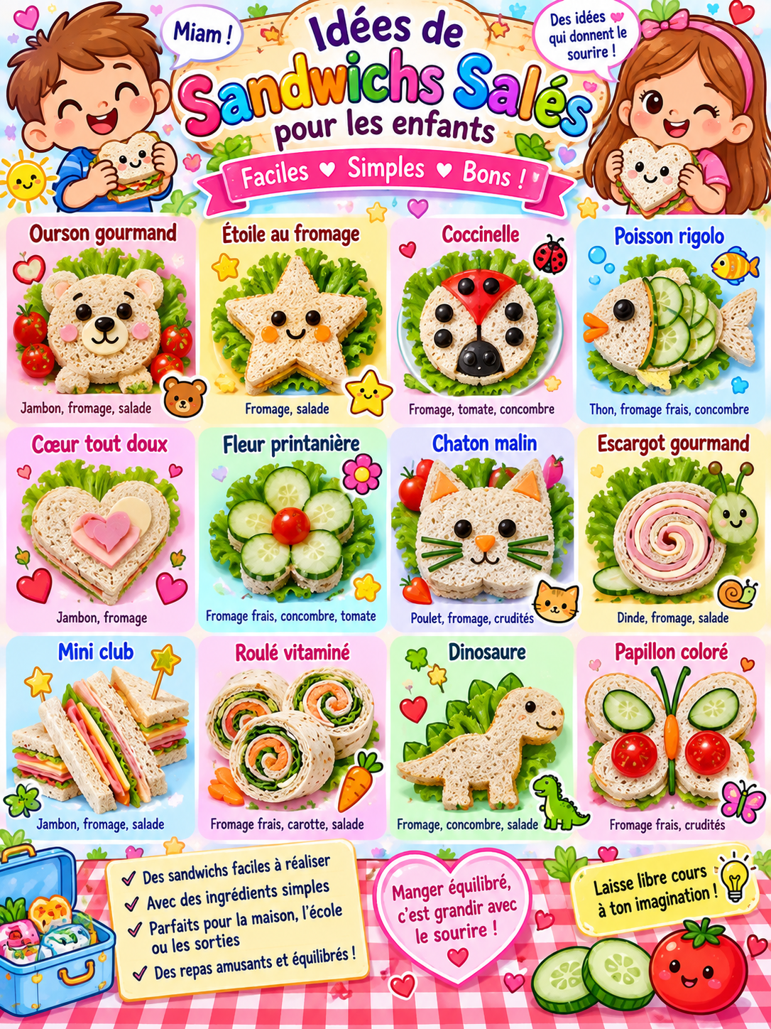 Recette sandwich salés