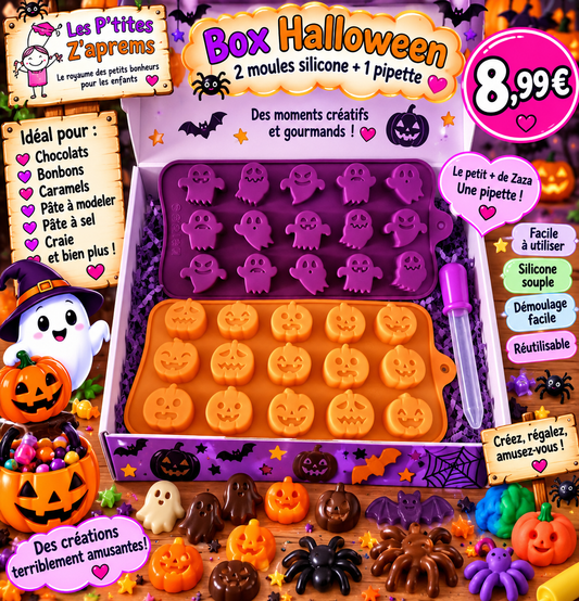 Box Halloween - 2 moules silicone bonbons , chocolats