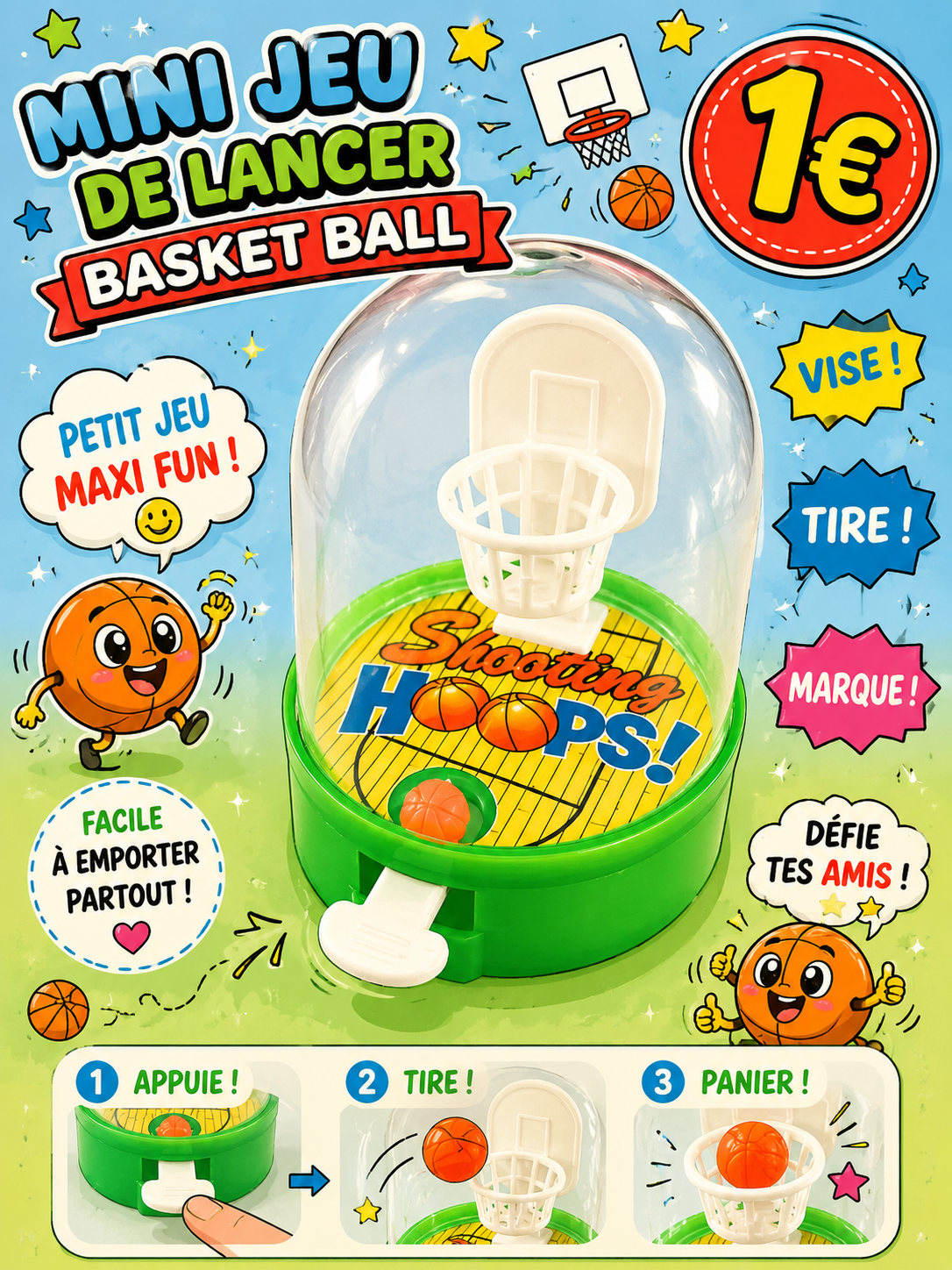 Mini jeu de lancer Basket ball