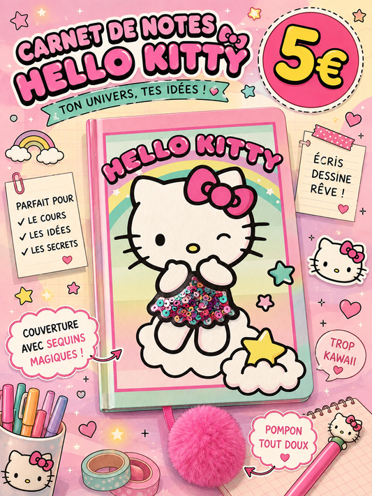 Carnet de notes Hello Kitty