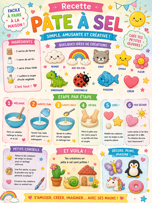 Fiche activité création de Pâte à sel