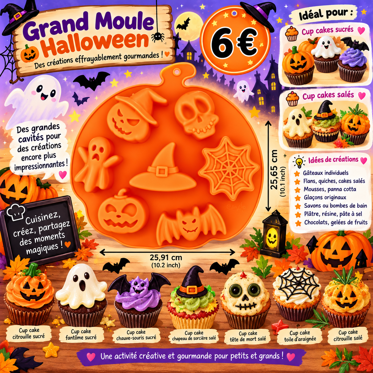 Grand moule Halloween