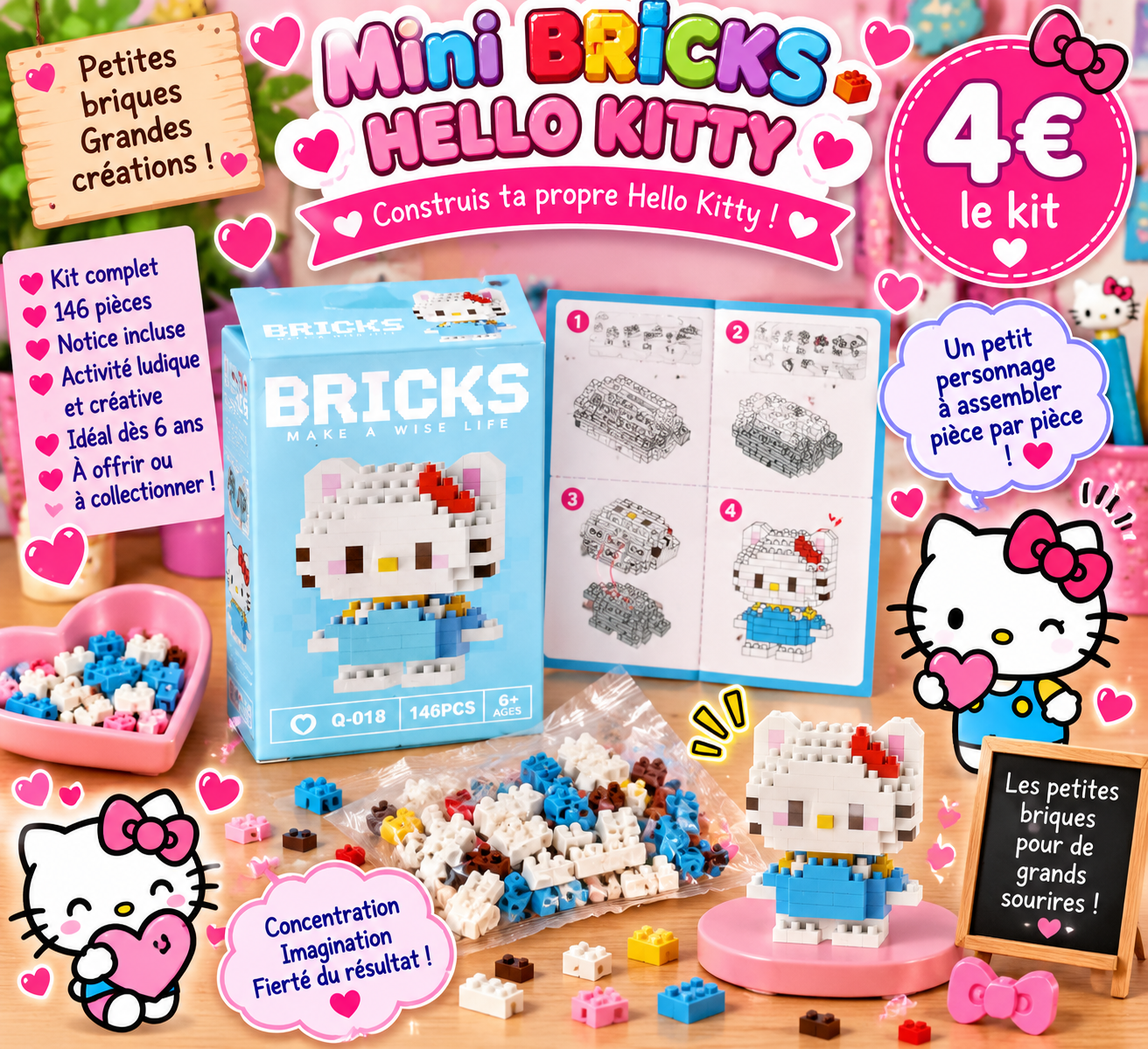 Mini bricks Hello Kitty