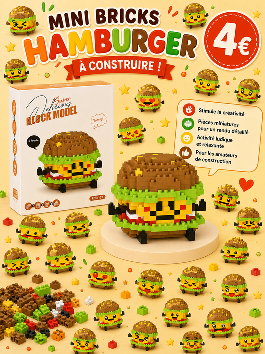 Mini bricks de construction - Hamburger