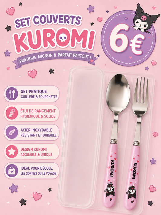 Boîte à 2 couverts Kuromi