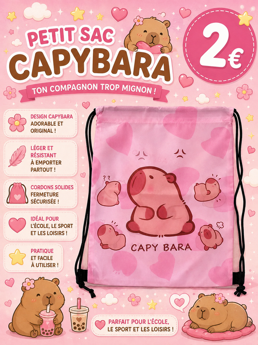 Sac à dos à cordons Capybara