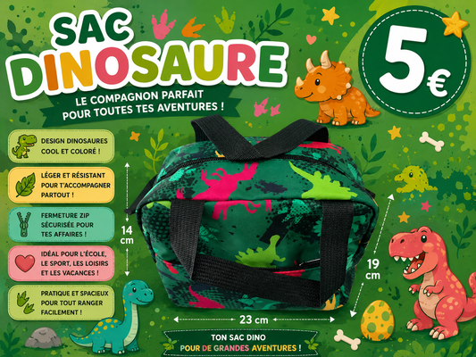 Petit sac à mains Dinosaures : sport , sortie , piscine