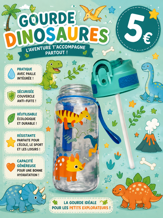 Gourde Dinosaures