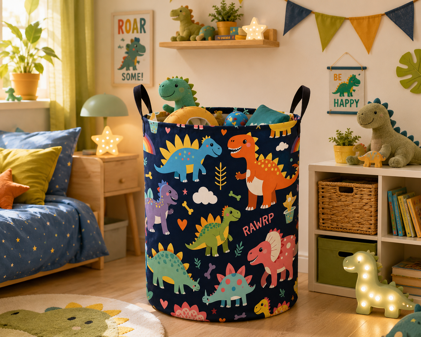 Panier de rangement Dinosaures