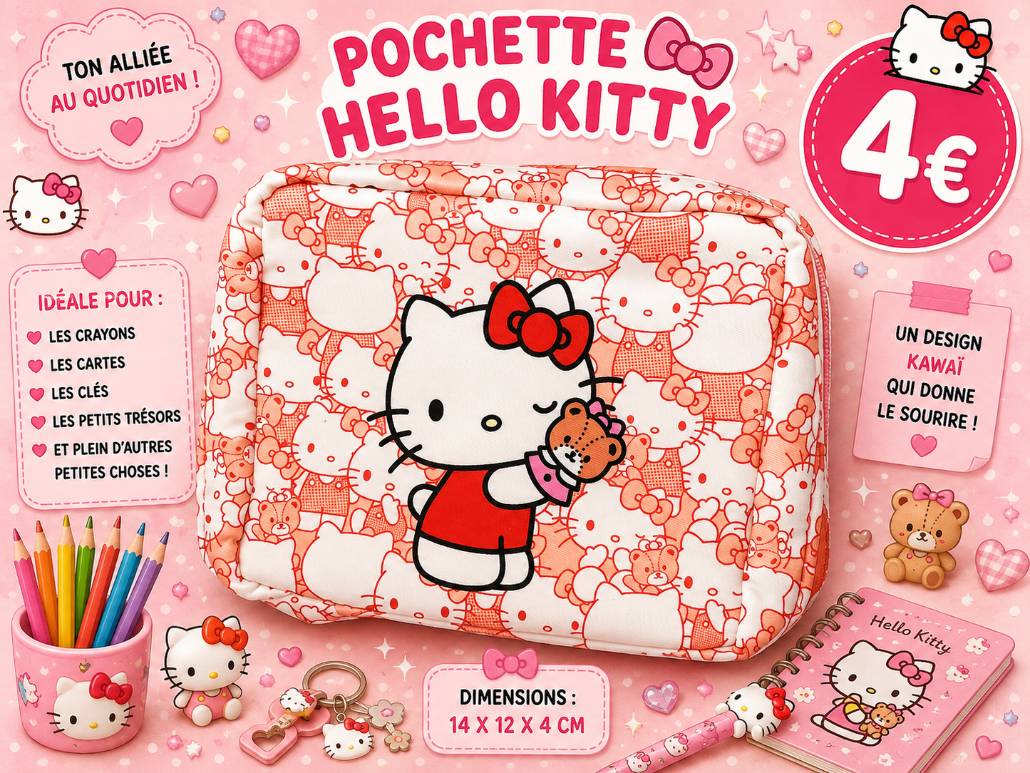 Pochette Hello kitty