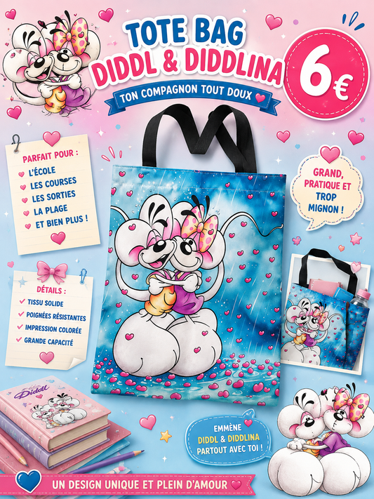 Tote bag Diddl & Diddlina