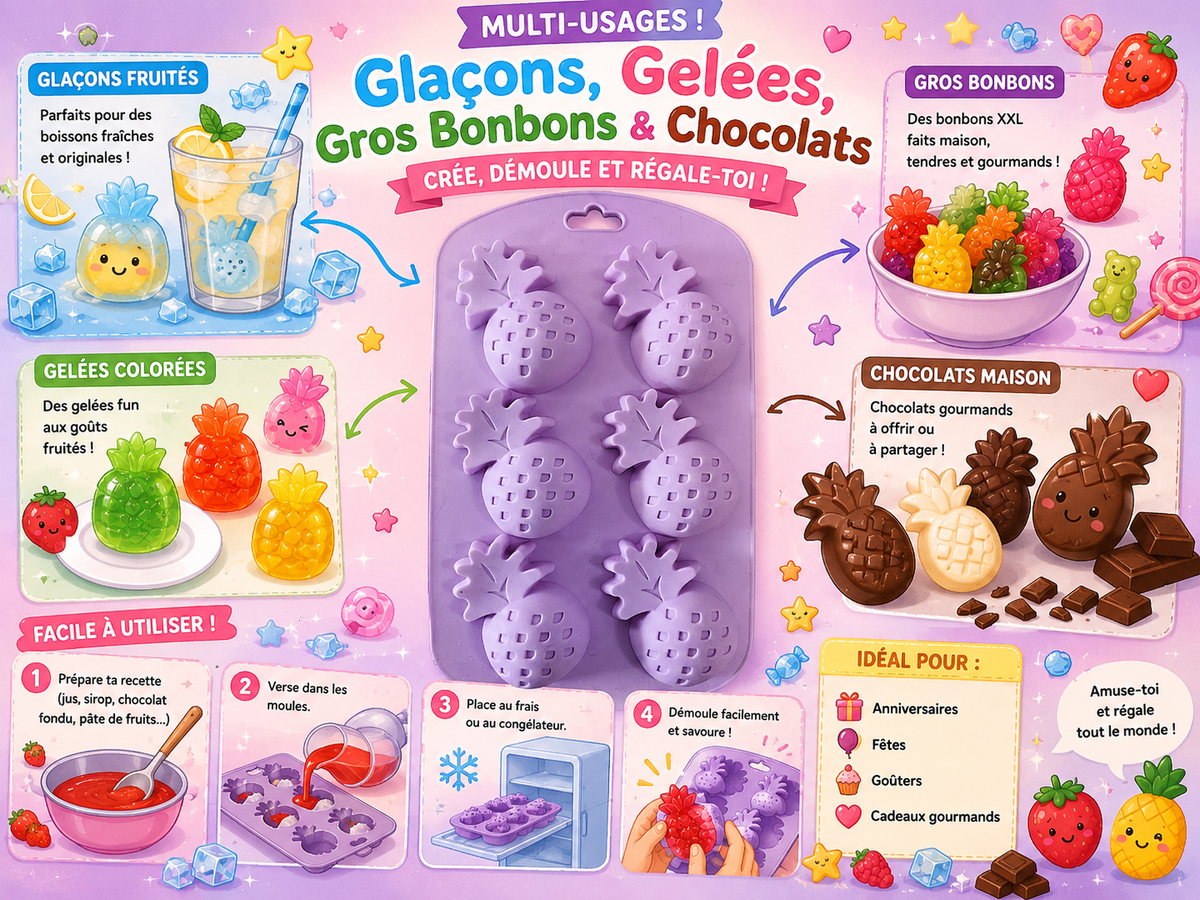 Moule silicone Ananas