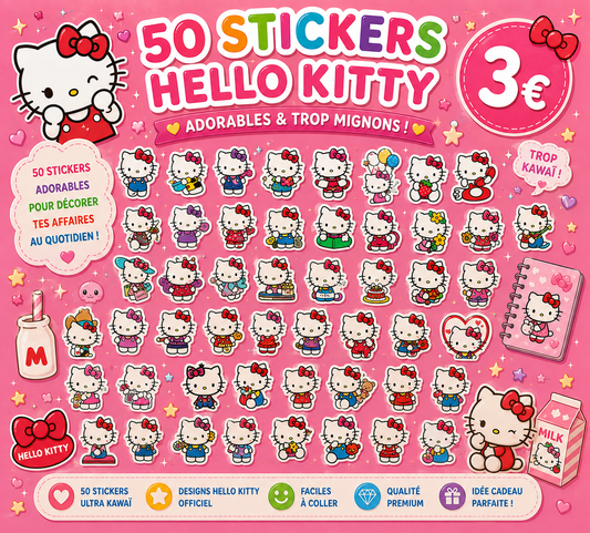 50 stickers Hello Kitty