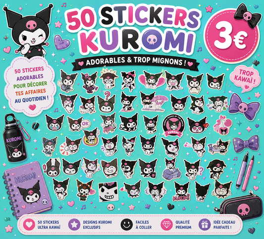 50 stickers Kuromi