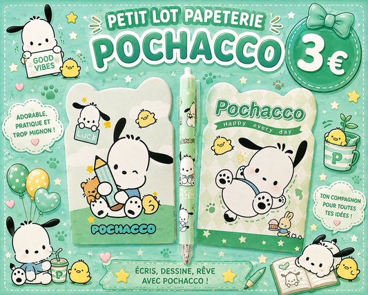 P'tit lot papeterie Pochacco ( Hello Kitty and friends )