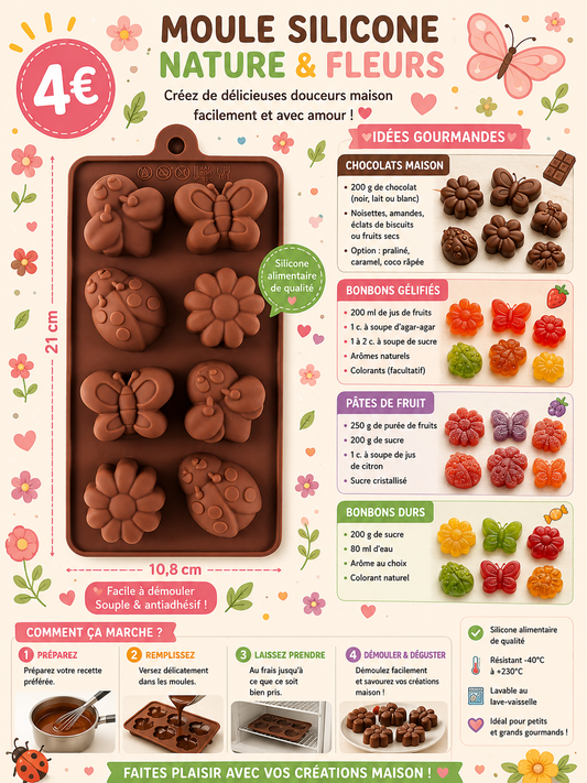 Moule silicone Printemps