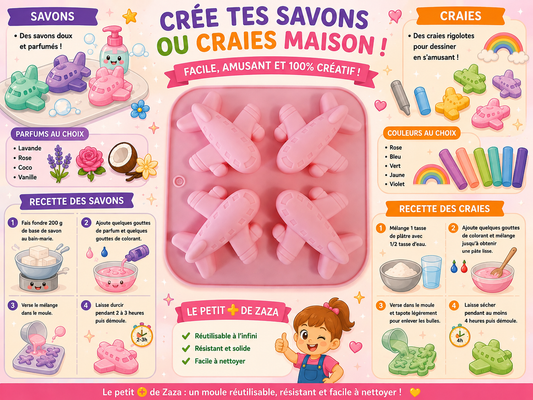 Moule silicone 4 avions