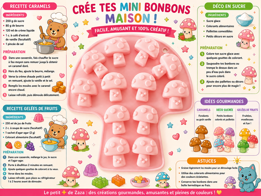 Moule silicone Champignons pour bonbons / chocolats
