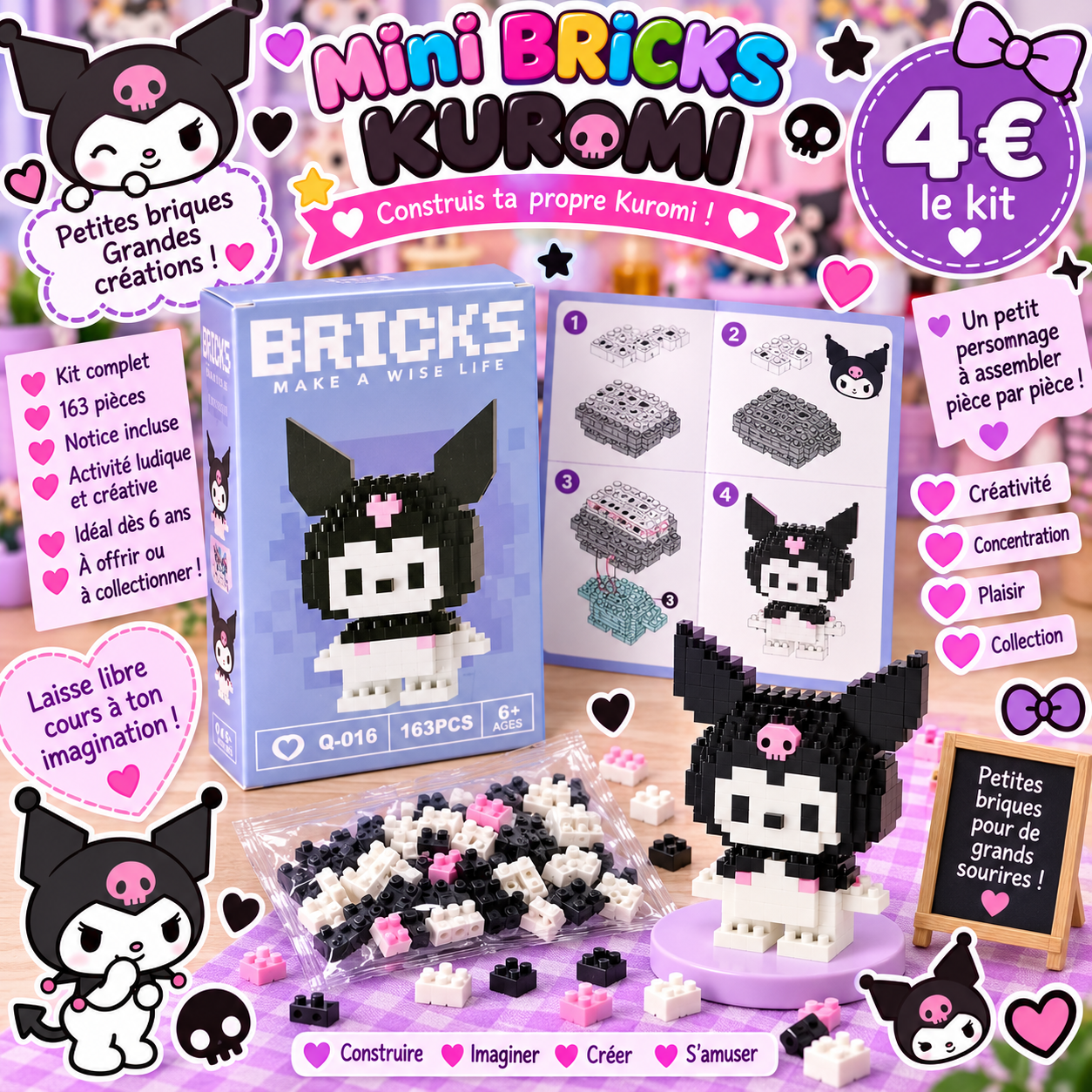 Mini bricks Kuromi