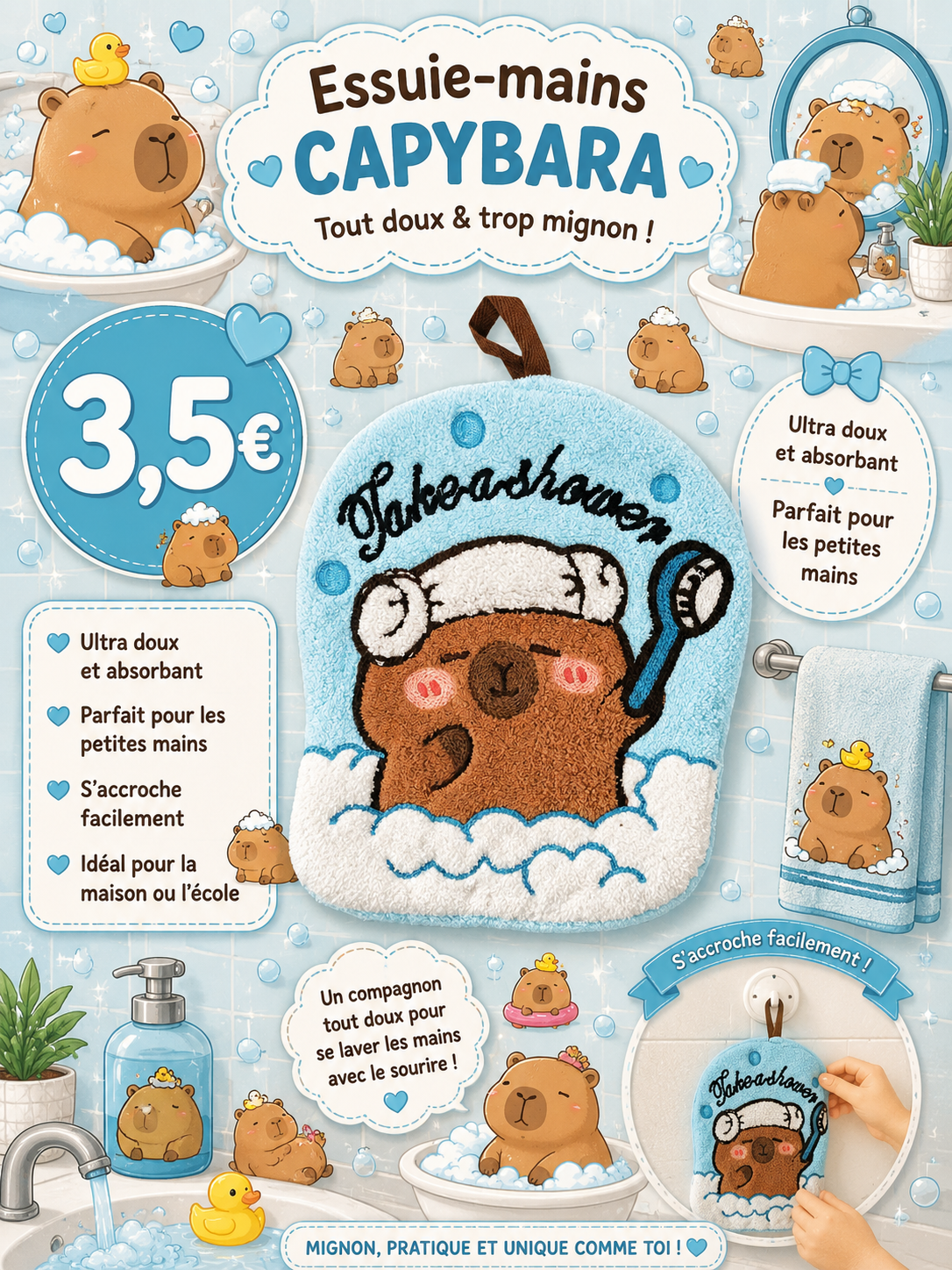 Essuie main Capybara