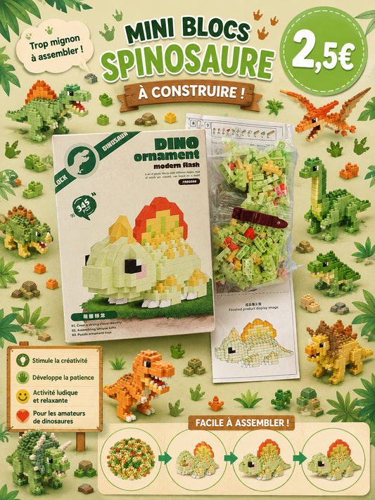 Mini bricks de construction Spinosaure