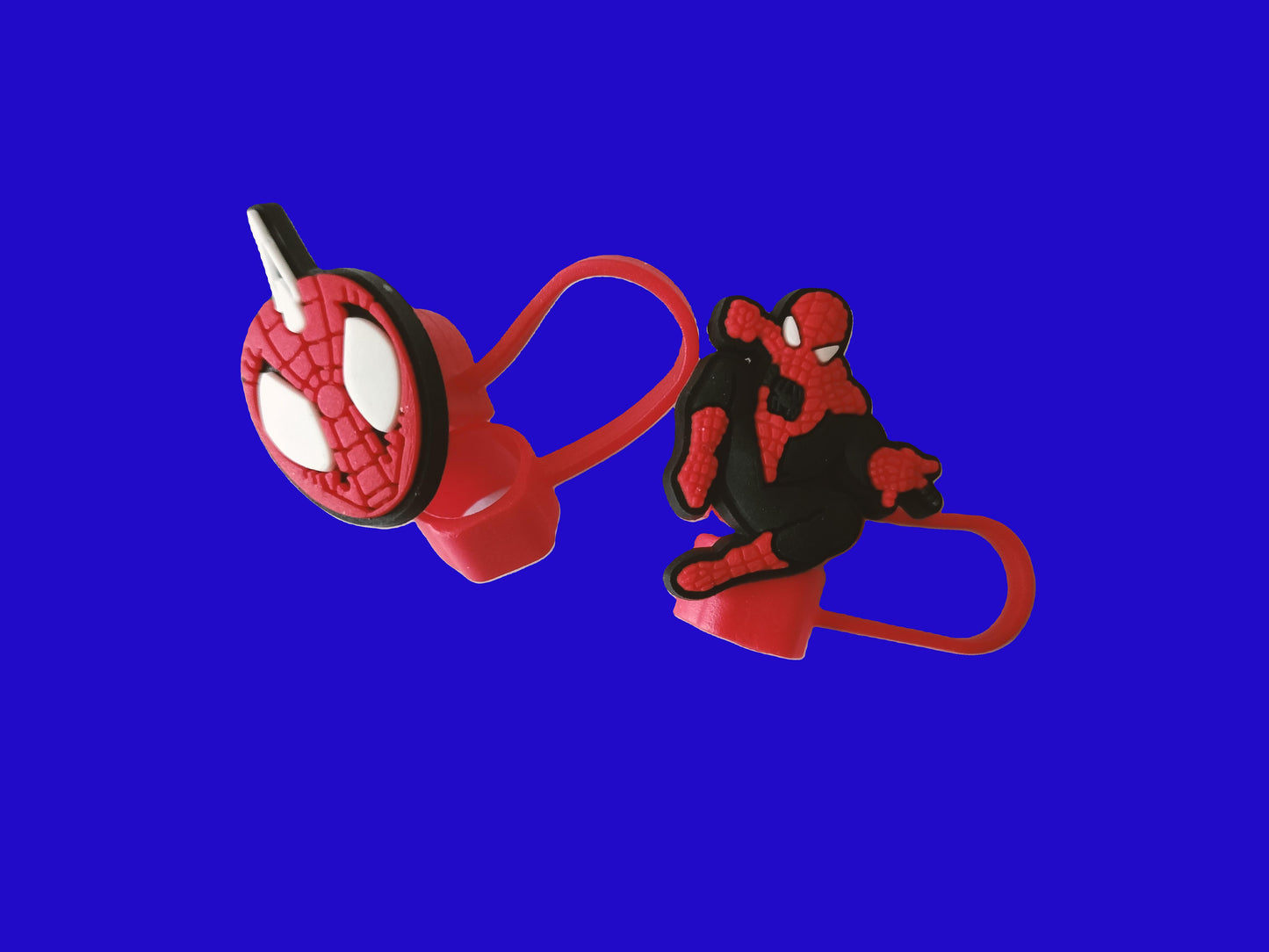 2 bouchons de pailles Spider Man
