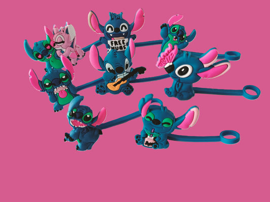 8 bouchons de pailles STITCH