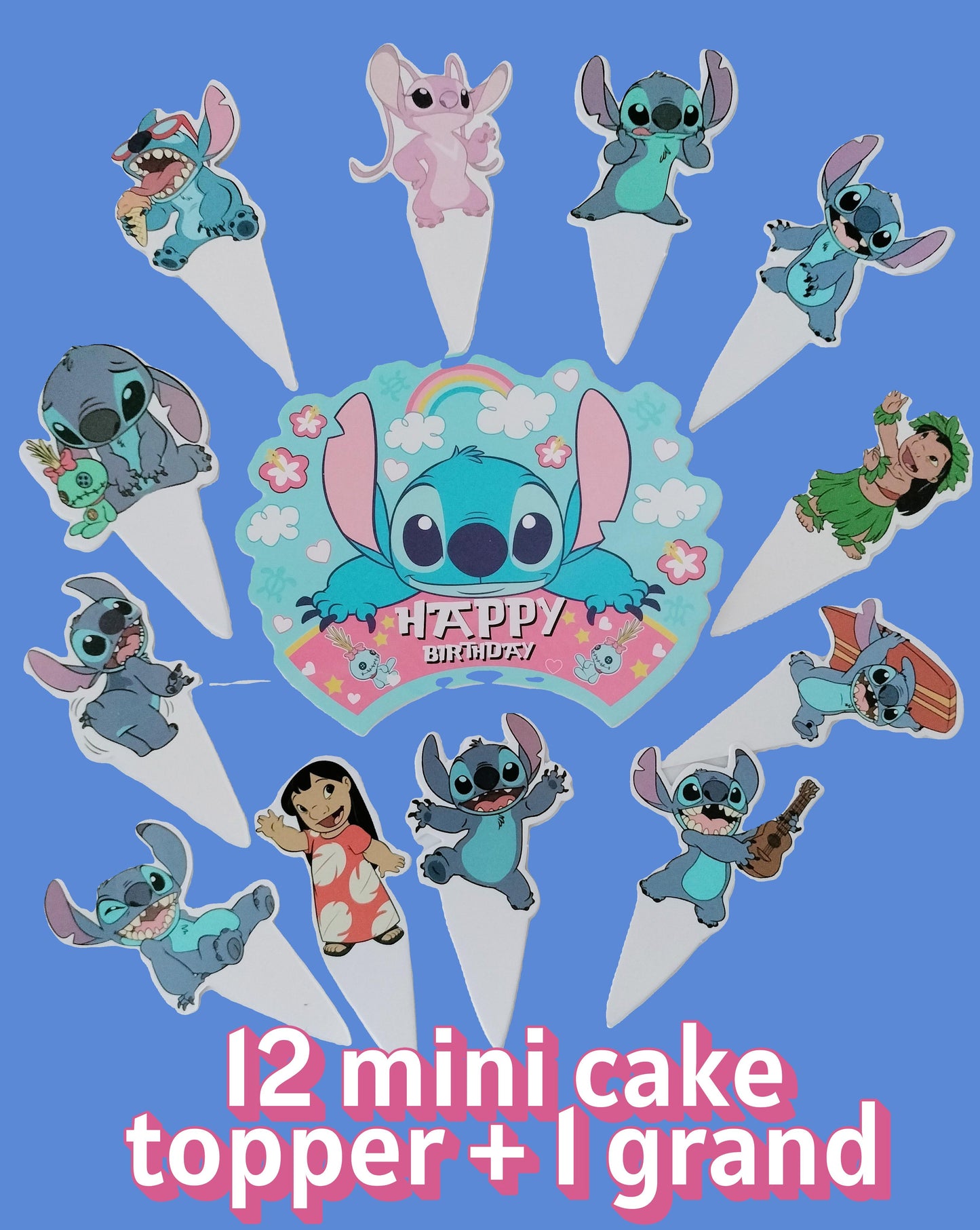 Maxi kit anniversaire Stitch n°1 ( 128 pièces )