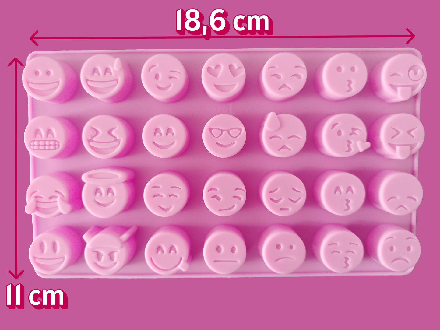 Moule silicone Smiley