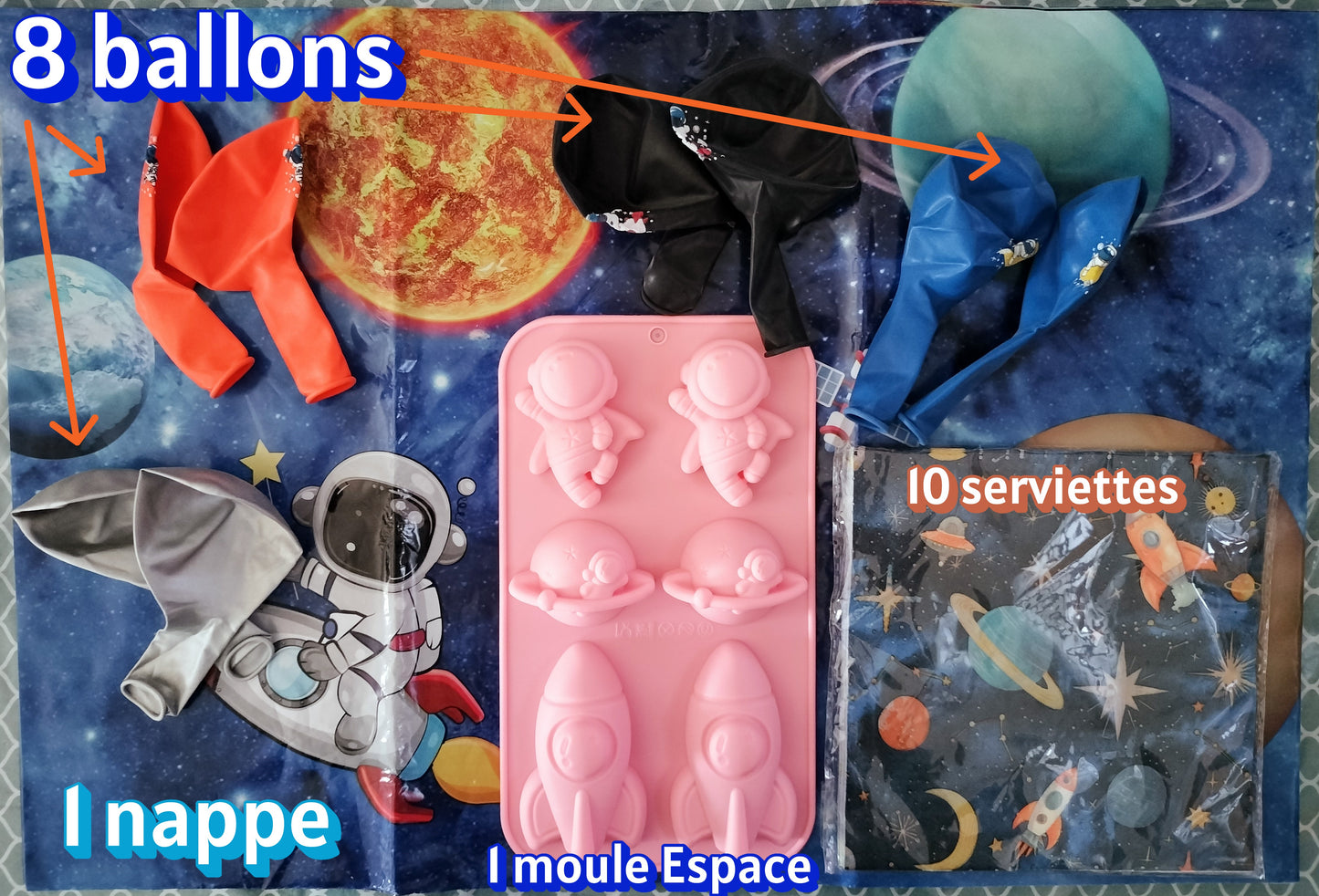 Kit anniversaire Espace ( 20 pièces )