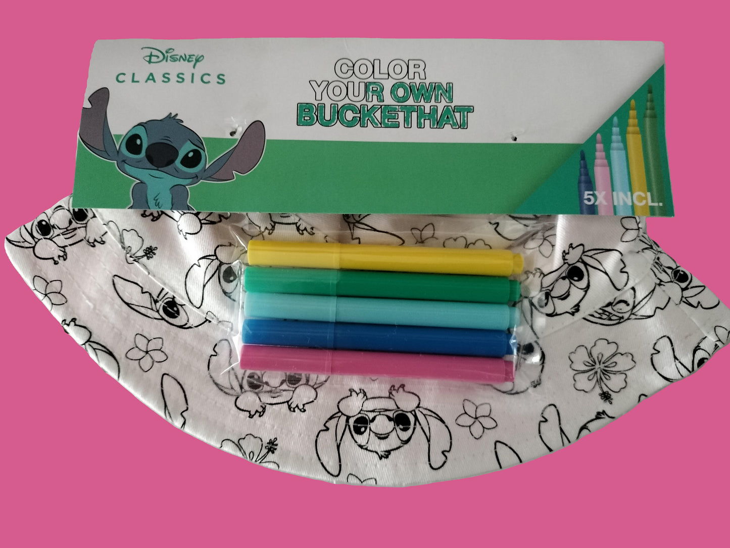 Bob Stitch à colorier ( intérieur rose )