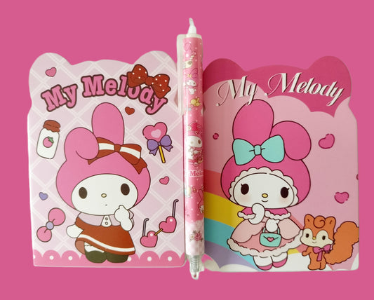P'tit lot papeterie My Melody ( Hello Kitty and friends )